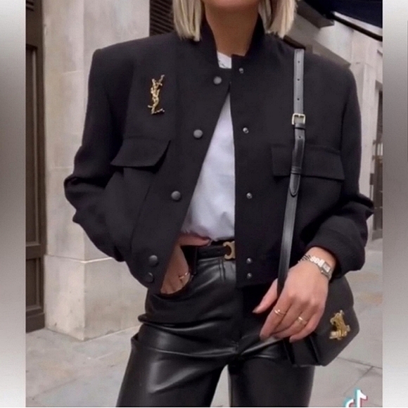 Zara Jackets & Blazers - ZARA MAXI POCKET BOMBER JACKET BLACK NWT